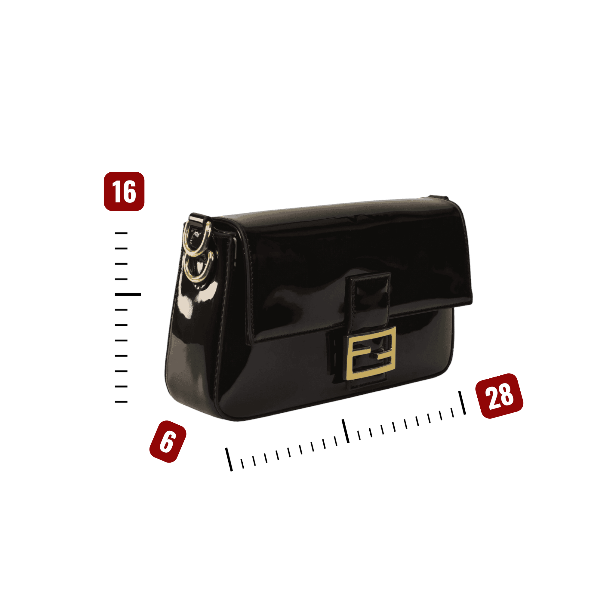 Fendi Baguette patent leather